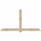 Ekena Millwork Eugene Rough Sawn Timber Gable Bracket, Douglas Fir, 96"W x 52"H x 2"D x 6"F, 13/12 Pitch GBW096X52X0206EUG00RDF - alternate 1